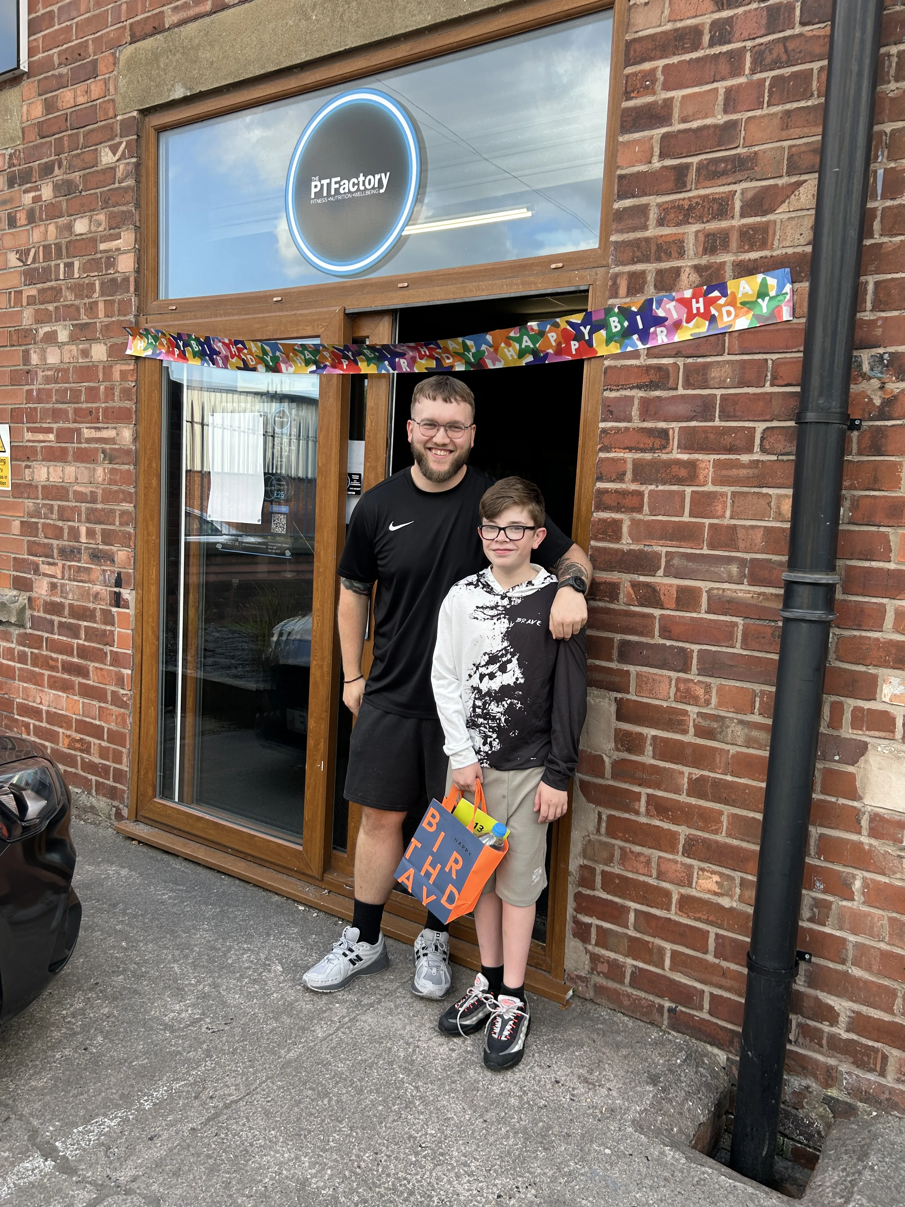 Little Ollie celebrating his birthday session at The PT Factory with Kallum